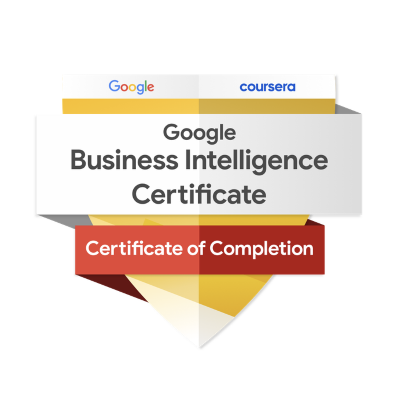 Google Business Intelligence Certificate — Credly Verified Digital Badge
